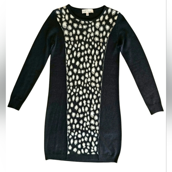 Philosophy Dresses & Skirts - Philosophy Leopard Animal Print Sweater Dress Colorblock Size XS
